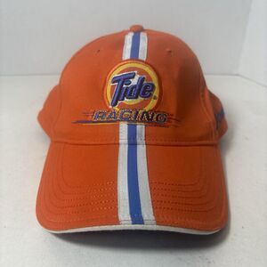 Tide Racing Hat Cap Embroidered Orange Downey Nascar Adult Adj Strapback Vintage